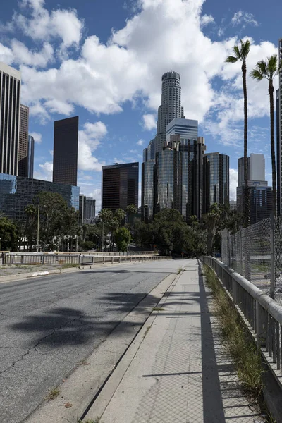 Los Angeles Usa Marca 2020 Most Czwartej Ulicy Prowadzący Centrum — Zdjęcie stockowe