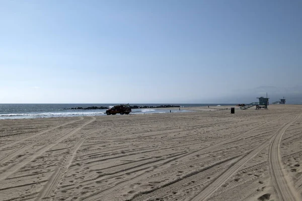 Венеція Біч Каліфорнія Сша Квітня 2020 Венеційський Пляж Покинутий Винятком — стокове фото