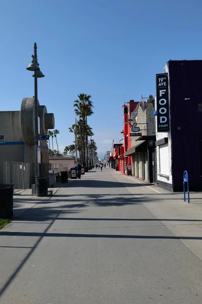 Venice Beach Usa April 2020 Die Berühmte Strandpromenade Von Vnice — Stockfoto