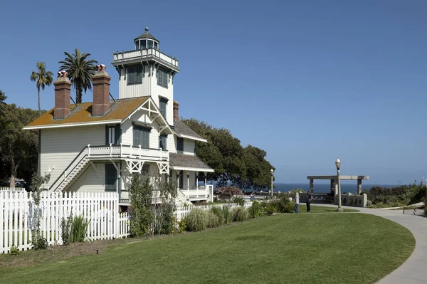 San Pedro Usa April 2020 Historic Point Fermin Lighthouse Museum — стокове фото