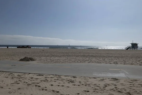 Los Angeles Usa Abril 2020 Salvavidas Venice Beach Para Hacer — Foto de Stock