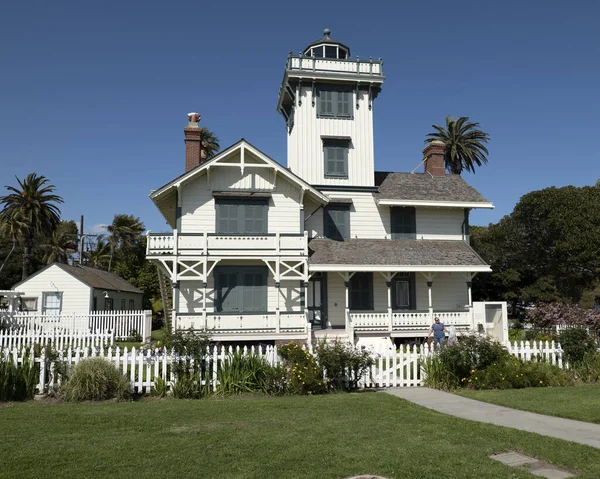 San Pedro Usa April 2020 Beautiful Point Fermin Lighthouse Museum — стокове фото