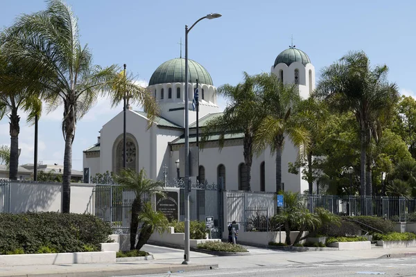 Лос Анджелес Калифорния Сша Апреля 2020 Года Греческий Православный Собор — стоковое фото