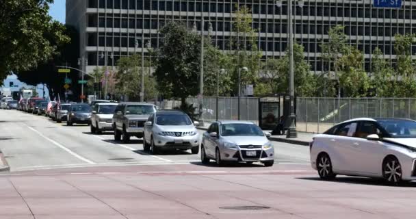 Los Angeles Usa April 2020 Operation Gridlock Karantändemonstranter Blockerar Gator — Stockvideo