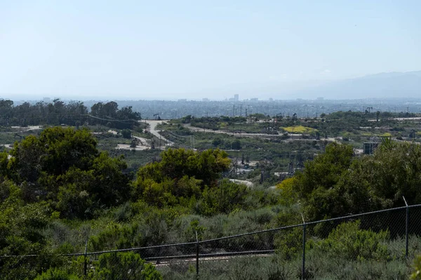 Los Angeles Taki Inglewood Petrol Sahası Manzarası — Stok fotoğraf