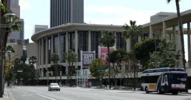 Los Angeles, CA / USA - 26 Mart 2020: Coronavirus 'un sanata zarar vermesiyle Los Angeles' taki Müzik Merkezi kapatıldı