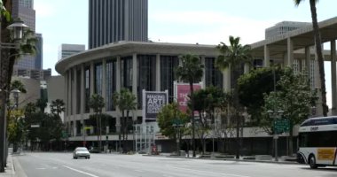 Los Angeles, CA / USA - 26 Mart 2020: Coronavirus 'un sanata zarar vermesiyle Los Angeles' taki Müzik Merkezi kapatıldı