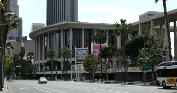 Los Angeles Usa Mars 2020 Musikcentret Los Angeles Stängt När — Stockvideo