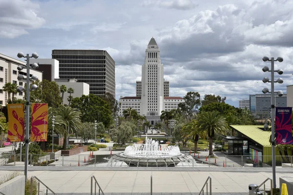 Los Angeles Eua Abril 2020 Vista Icônica Prefeitura Los Angeles — Fotografia de Stock