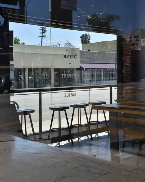 Лос Анджелес Каліфорнія Травня 2020 Року Дезертирська Вулиця Крамниці Які — стокове фото