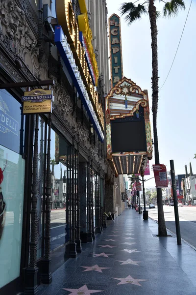 Hollywood Usa Mayo 2020 Hollywood Paseo Fama Por Famoso Teatro — Foto de Stock