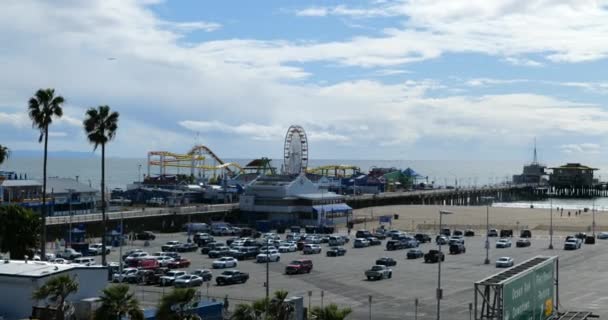 Santa Monica Eua Março 2020 Cais Santa Mônica Está Fechado — Vídeo de Stock