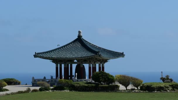 San Pedro Usa Abril 2020 Campana Coreana Amistad Angels Gate — Vídeos de Stock