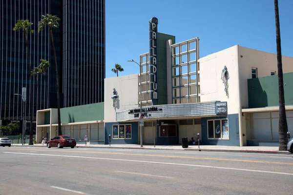 Hollywood Usa May 2020 Hollywood Palladium Theatre Sunset Boulevard Deserted — Stock Photo, Image