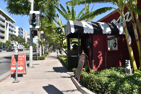 Los Angeles Usa May 2020 Sign Advertising Curbside Pickup Food — Stock Photo, Image