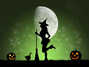 Kız Halloween cadı kostüm