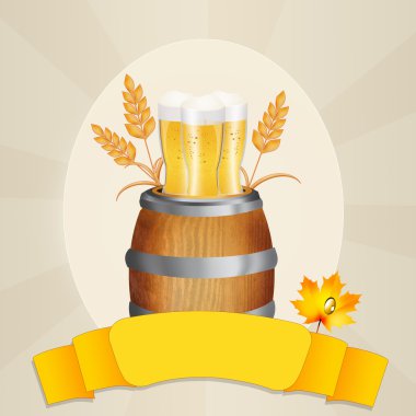 Bira varil üzerinde