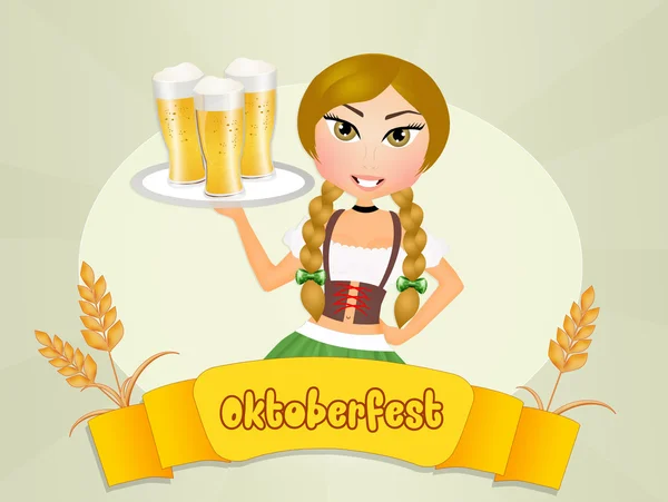 Cute illustration of Oktoberfest — Stock Photo, Image