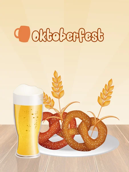 Ilustración del menú Oktoberfest — Foto de Stock