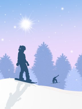 Kış snowboard