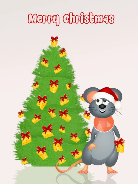 Söt Christmas vykort — Stockfoto