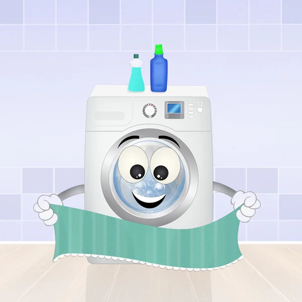 Смішні пральна машина Стокове Фото