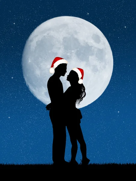 Pareja en Navidad — Foto de Stock