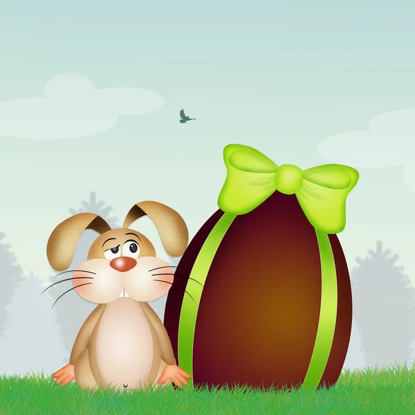Bunny with Easter egg
