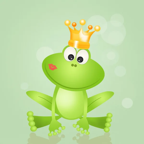 可爱的青蛙王子 — 图库照片