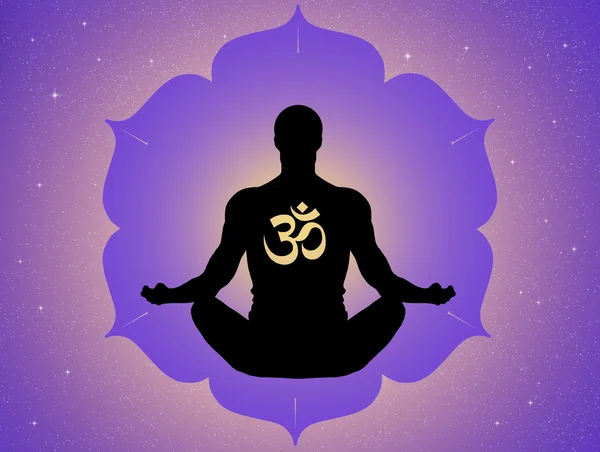 Ilustración del yoga — Foto de Stock