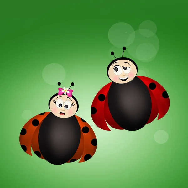 Ladybugs ερωτευμένος — Φωτογραφία Αρχείου