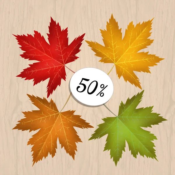 Autumn sales discount — Stock Photo, Image