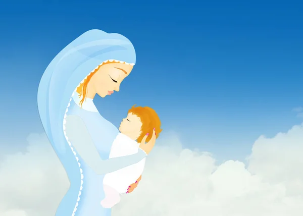 Mary and Jesus — Stock Photo, Image