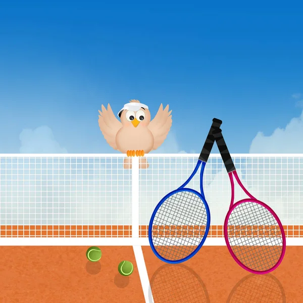 Illustrazione del tennis da gioco — Foto Stock