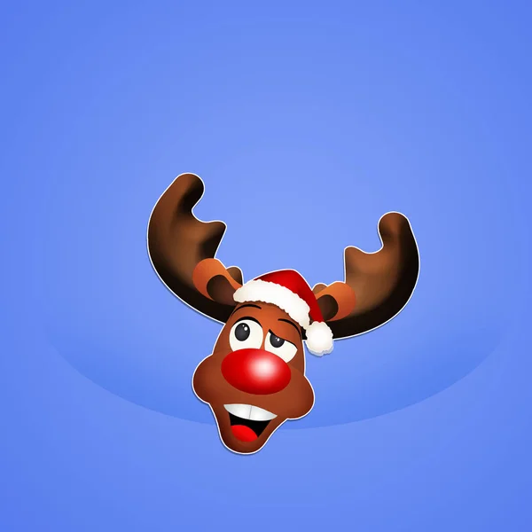 Noel Reindeer — Stok fotoğraf