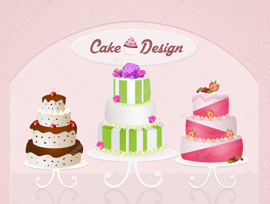various types of cakes