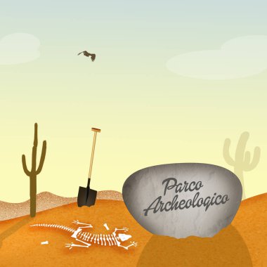 arkeolojik park çizimi