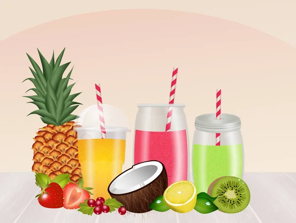 Illustration of fresh smoothie — Stock Photo, Image