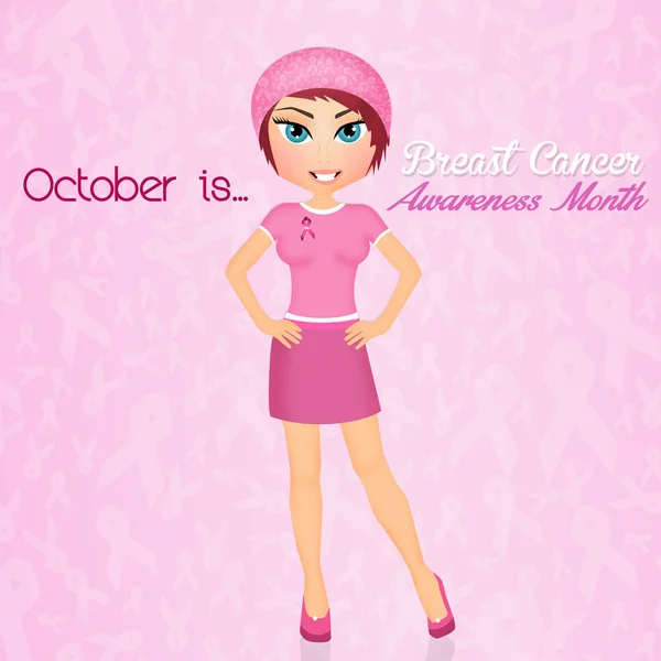 10 月は乳癌意識月です。 — ストック写真