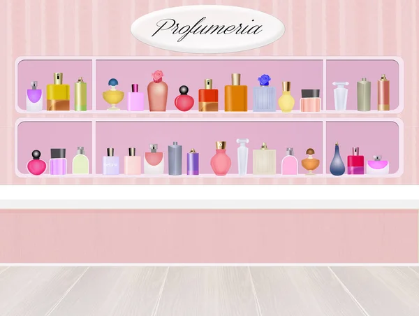 Ilustração da perfumaria — Fotografia de Stock