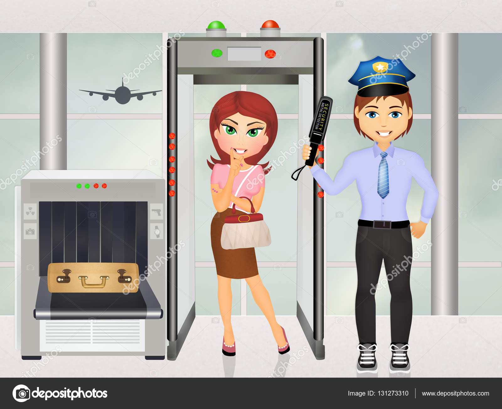 Airport security scanner Stock Photo by ©adrenalina 131273310