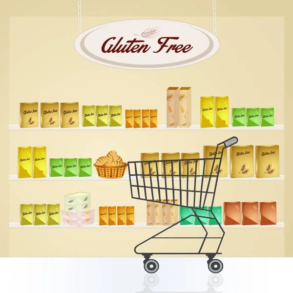 Glutenfreies Geschäft — Stockfoto