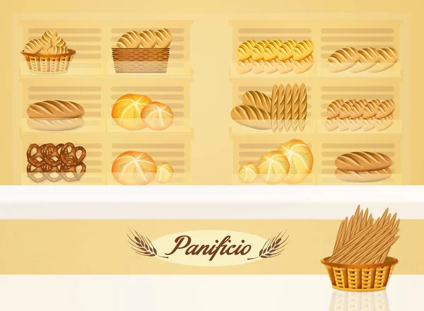 Illustrazione della panetteria — Foto Stock