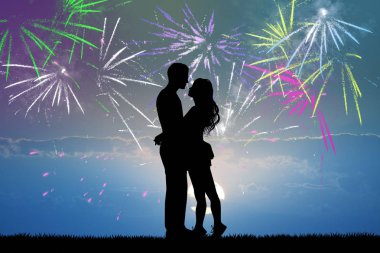 fireworks uygulamasında öpüşen insanlar