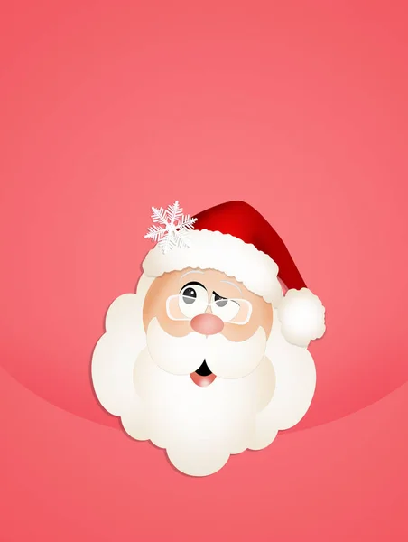 Cartolina di Babbo Natale — Foto Stock