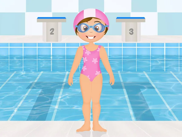 Swimming lessons for children — Stock Photo, Image