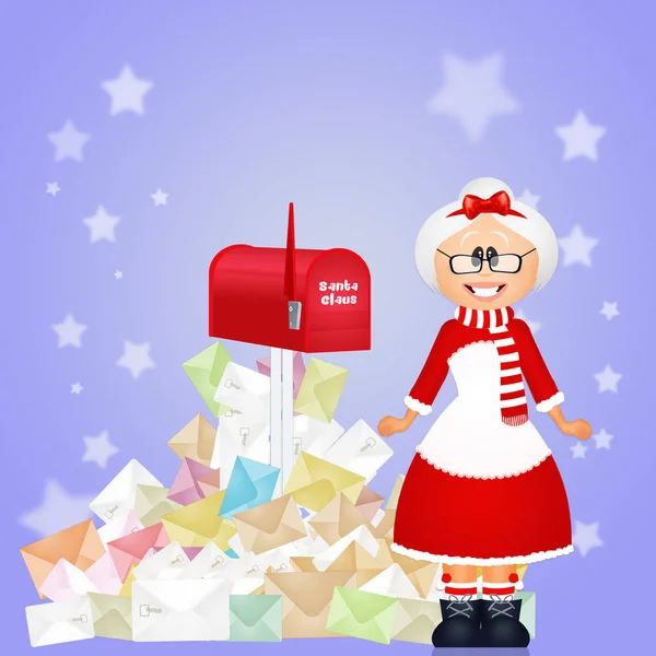 Christmas letters for Santa Claus — Stock Photo, Image