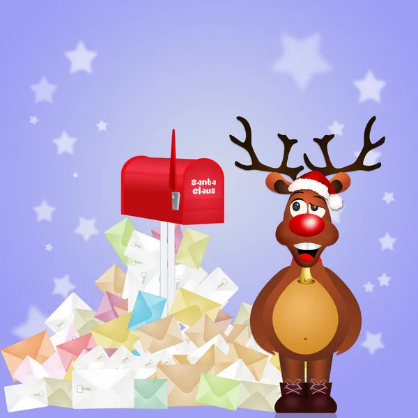 Carta para Papai Noel — Fotografia de Stock