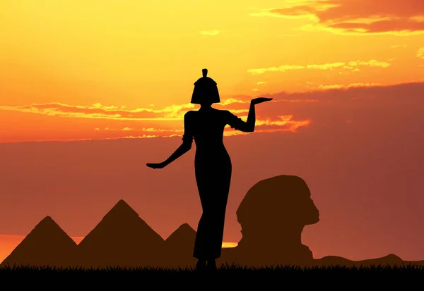 Az egyiptomi Kleopátra királynő — Stock Fotó
