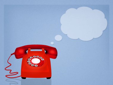 resimde kırmızı telefon